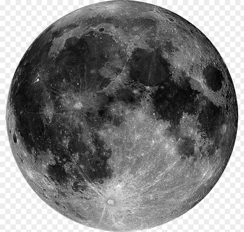 Moon Apollo Program Full Lunar Phase PNG