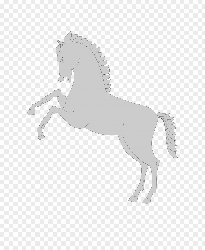 Mustang Stallion Pony Silhouette Pack Animal PNG