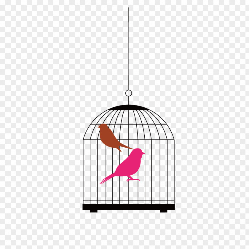 Red Bird Cage Birdcage Cockatiel PNG