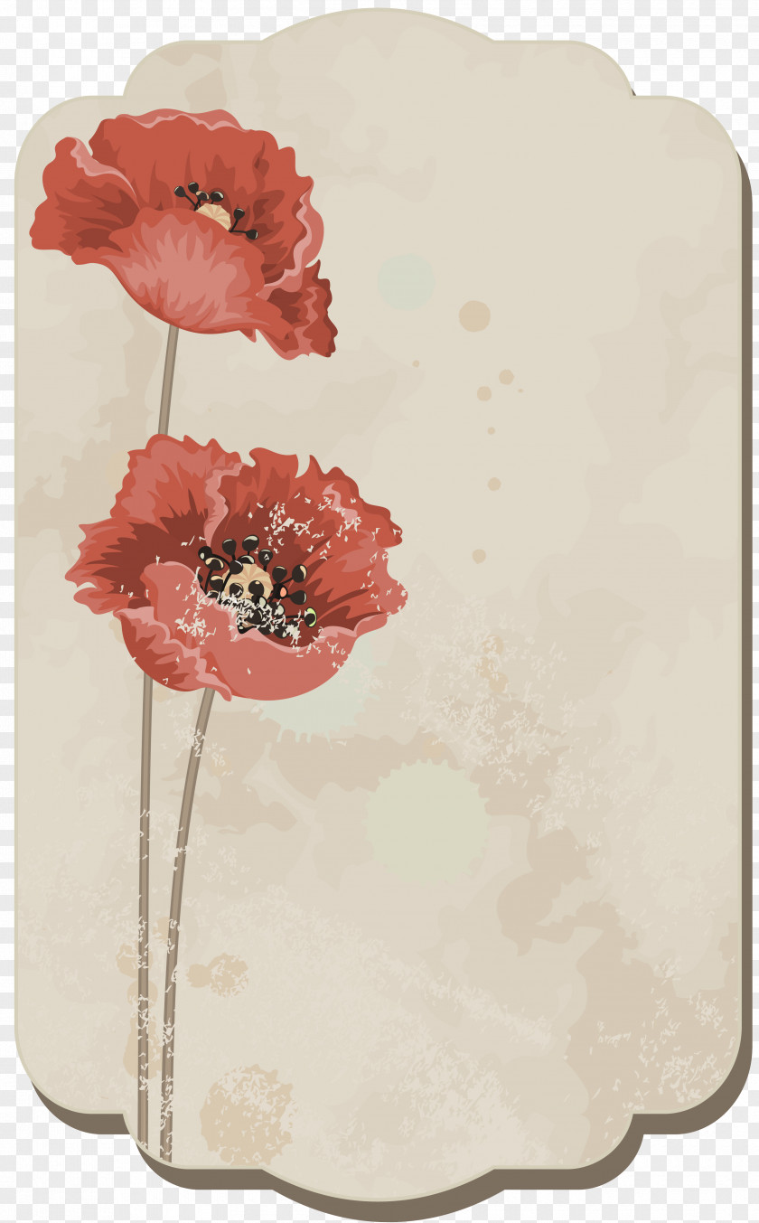 Vintage Card Bookmark Idea Askartelu PNG