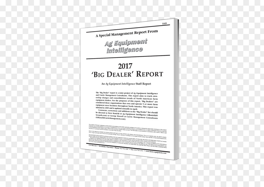 Cover Report Document American Enterprise Institute Ag Equipment Intelligence Agricultural Machinery News PNG