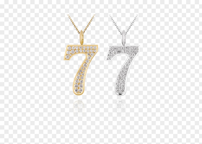 Diamond Number Locket Necklace Body Jewellery PNG