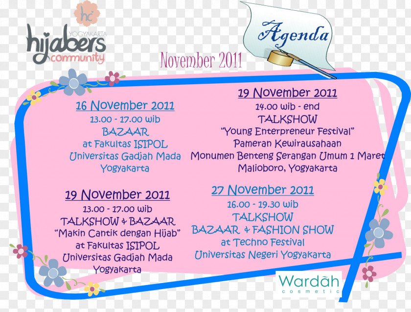 Hijabers Community November Special Region Of Yogyakarta Font PNG