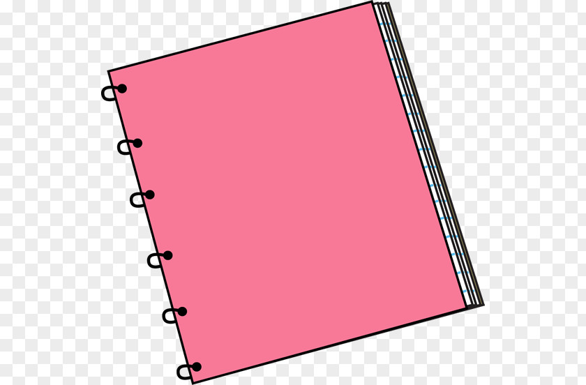 Pink Rectangle Cliparts Paper Notebook Clip Art PNG