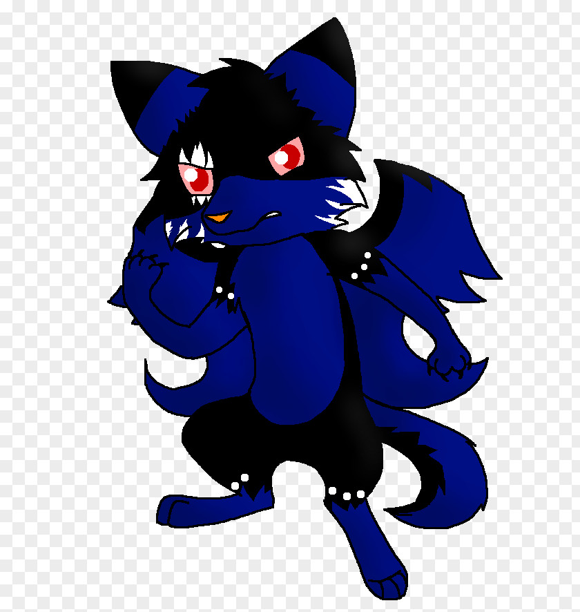 Angel Demon Cat Legendary Creature Cobalt Blue Clip Art PNG