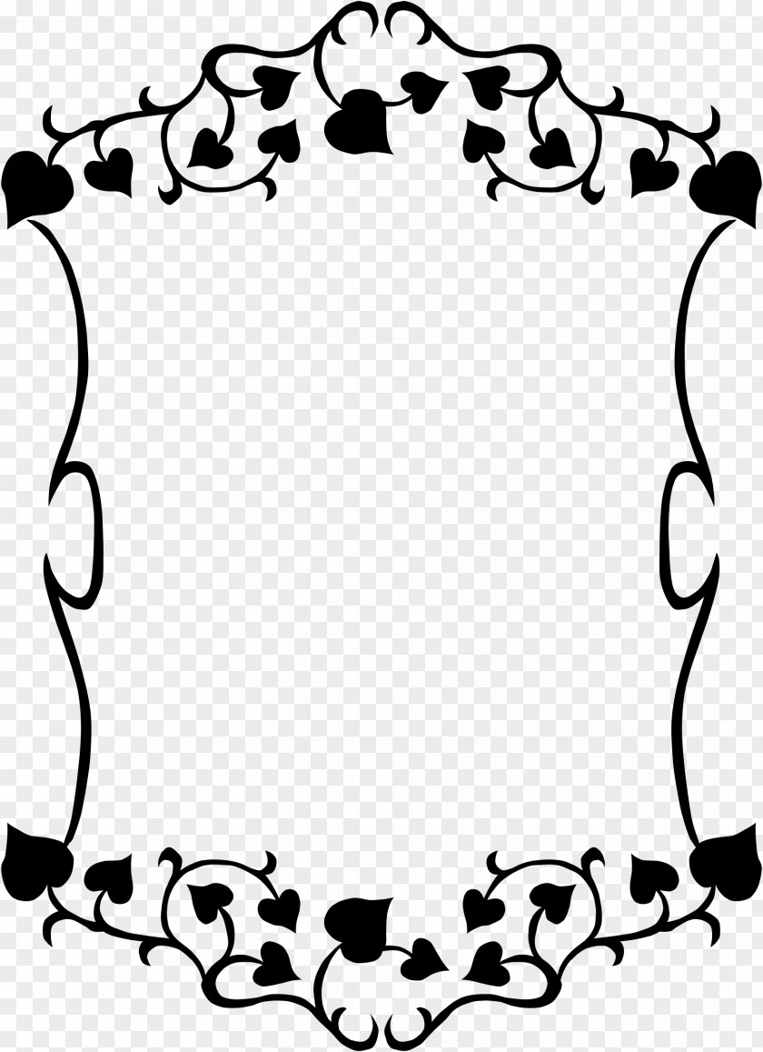 Black Frame And White Clip Art PNG