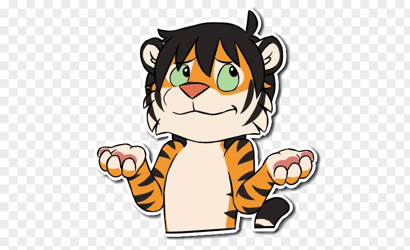 Cat Big Tiger Cartoon Clip Art PNG