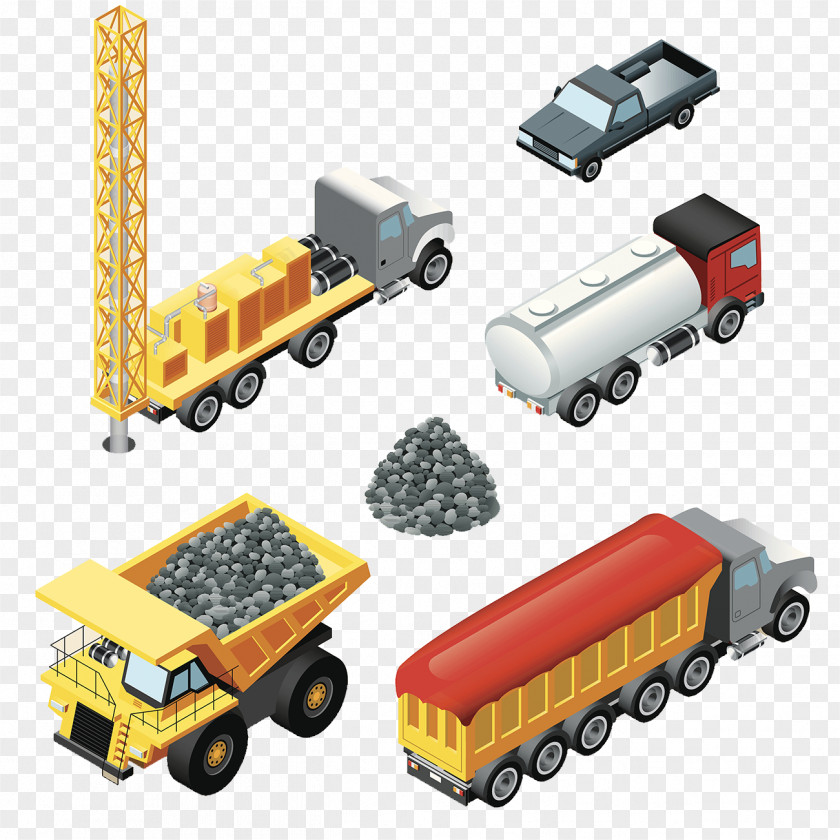 Coal Mine Truck Pickup Car Dump Motor Vehicle PNG