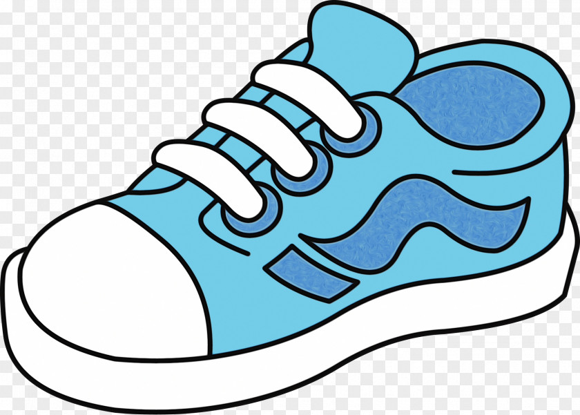 Outdoor Shoe Walking Footwear Aqua Blue Clip Art PNG
