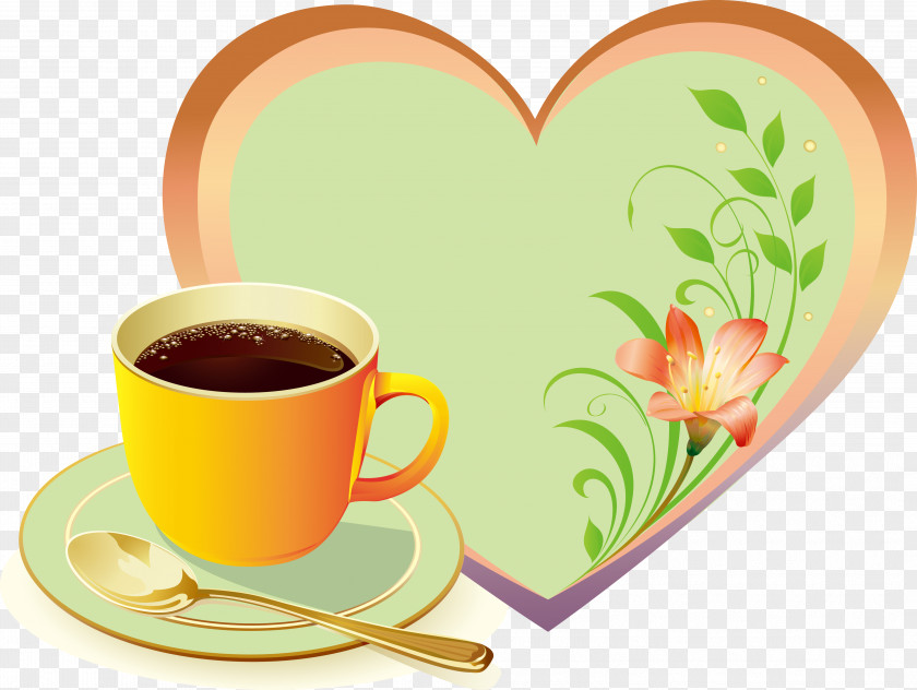 Creative Cards Coffee Cup Spoon Computer File PNG