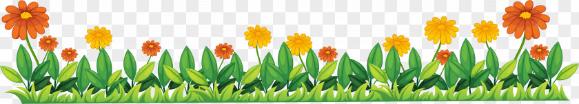 Green Flowers Border PNG flowers border clipart PNG