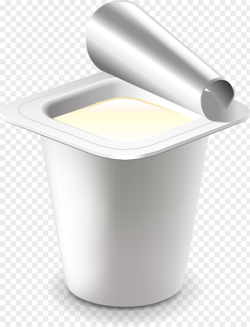 Breakfast Milk Vector Material Yogurt Plastic Cup PNG