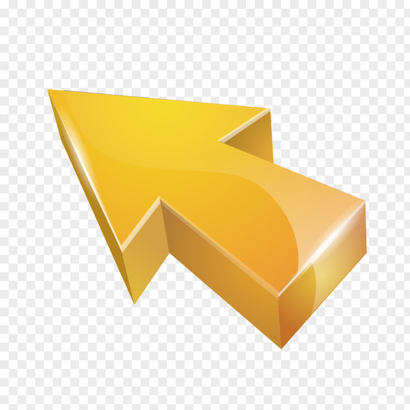 Golden Arrow Material Euclidean Vector Icon PNG