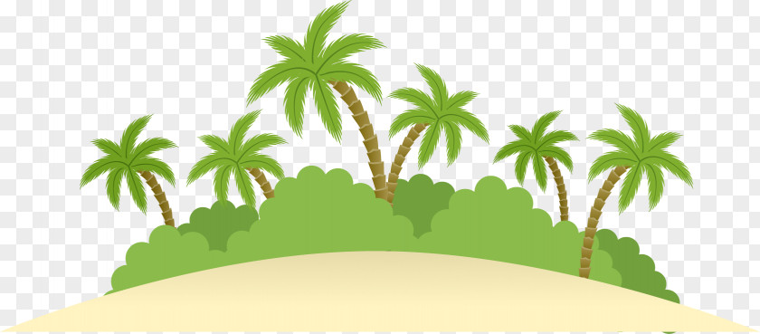 Vacation Island Vector Icon PNG