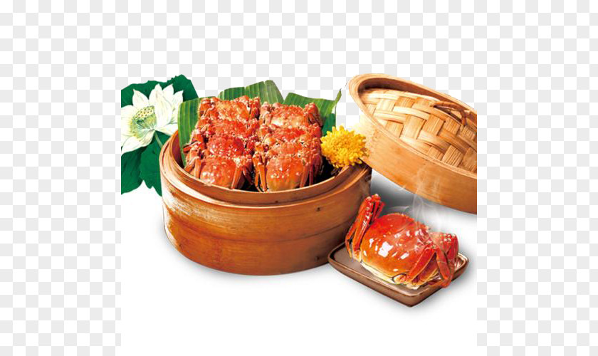 Wild Crab Buckle-free Image Yangcheng Lake Chinese Cuisine Poster Food PNG