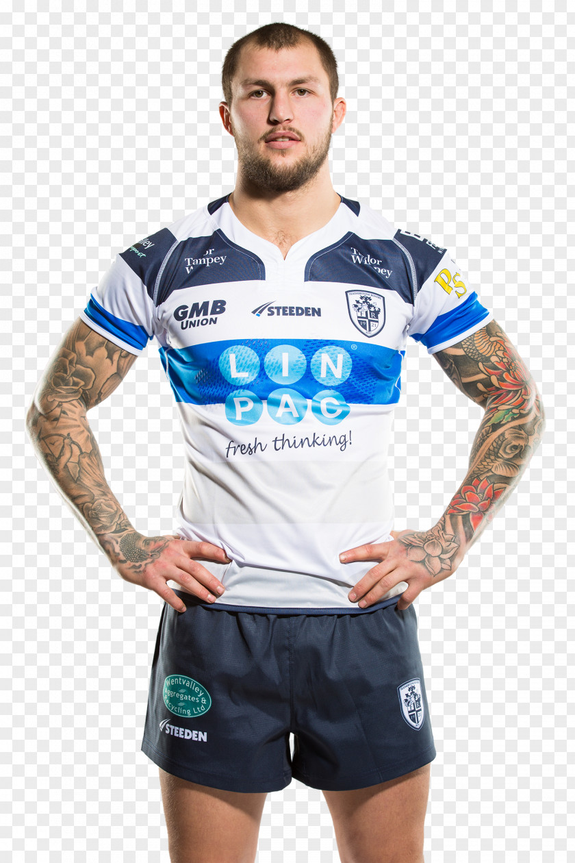 Jason Clark Luke Cooper Featherstone Rovers Jersey Rugby League PNG