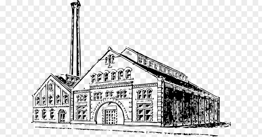 Old Building Factory Clip Art PNG