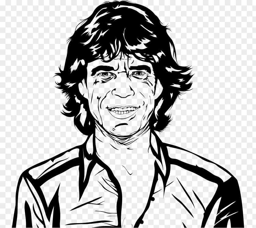 Portrait Drawing The Rolling Stones Line Art Clip PNG