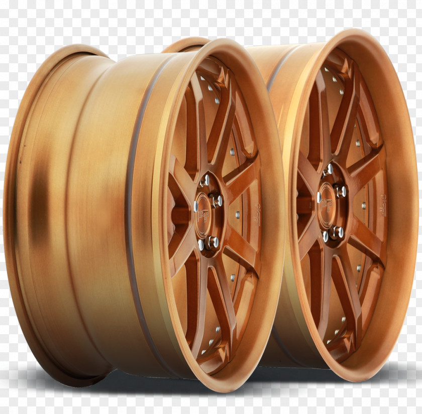 Bronze Vector Alloy Wheel Spoke Product Design Copper PNG