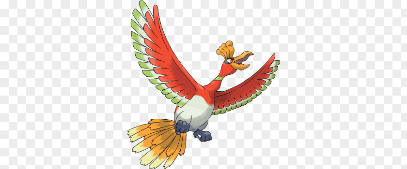 Ho-Oh Pokémon Gold And Silver Red Blue Crystal HeartGold SoulSilver PNG