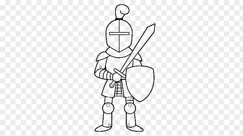 Knight Middle Ages Drawing Chivalry Coloring Book PNG