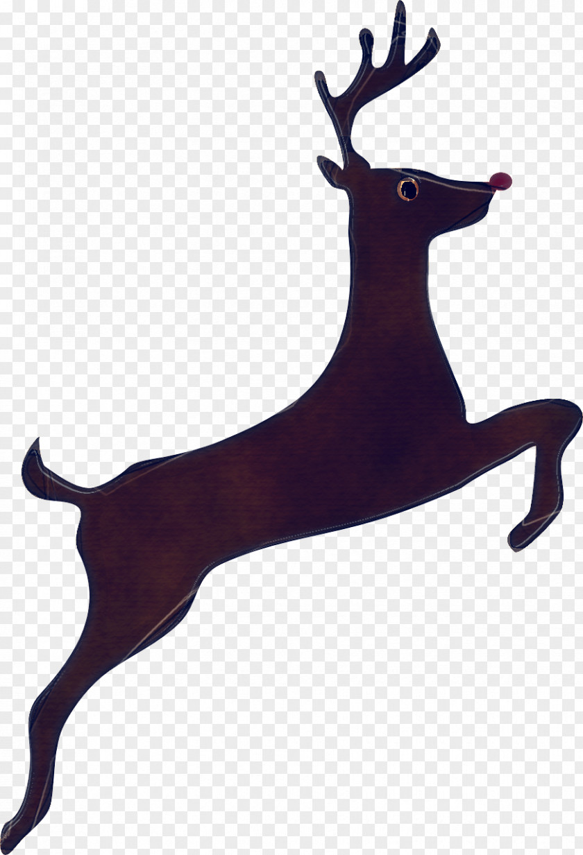 Silhouette Fawn Reindeer PNG