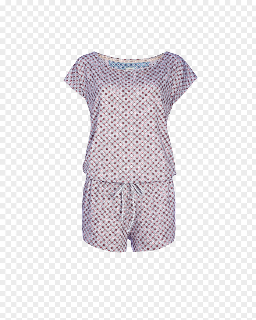 T-shirt Sleeve Polka Dot Nightwear Shoulder PNG