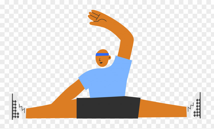 Sitting Floor Stretching Sports PNG