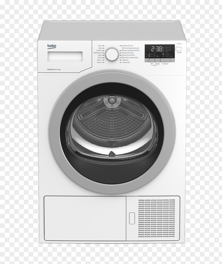 Tumble Dryer Clothes Beko Select DSX83410W 8kg A++ Heat Pump Condenser Washing Machines HII63402AT PNG