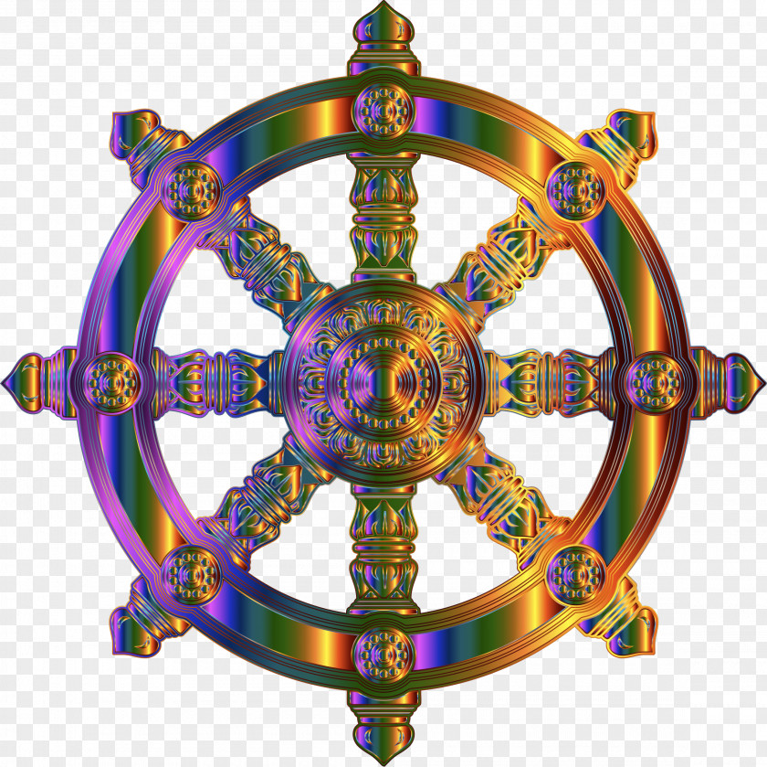 Wheel Of Dharma Dharmachakra Buddhism Buddhist Symbolism Religion PNG