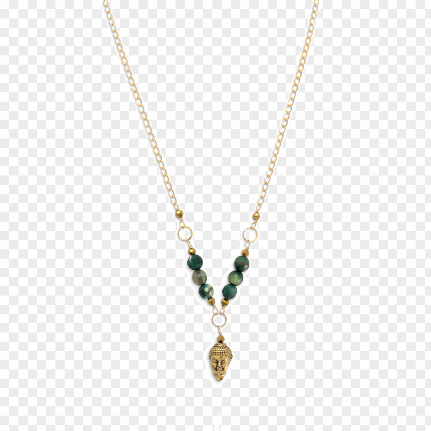 Necklace Locket Gemstone Agate Green PNG