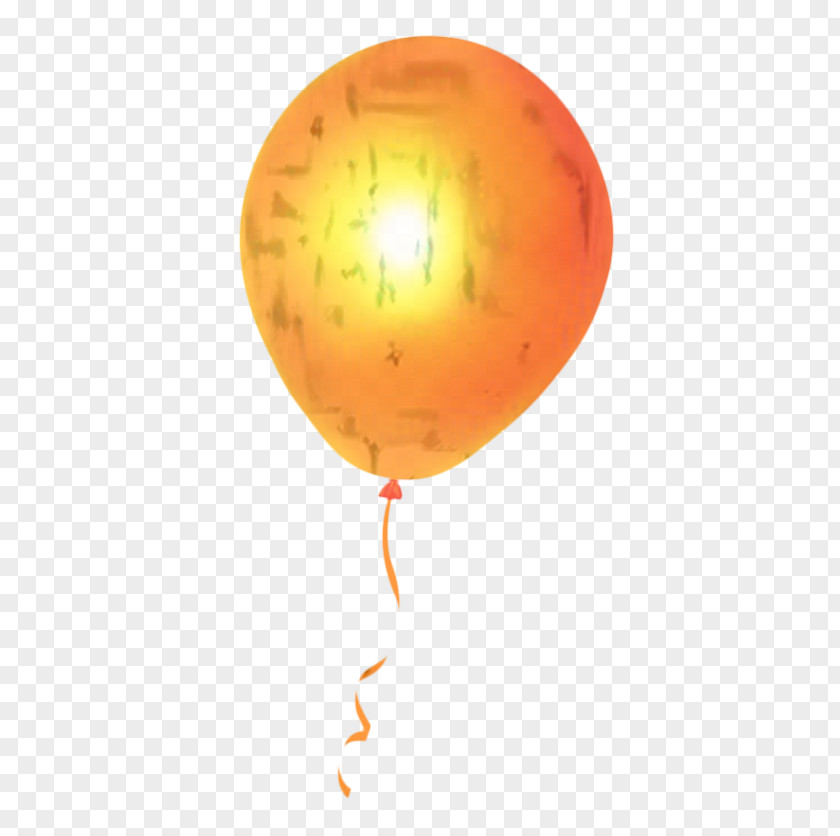 Party Supply Orange Balloon PNG