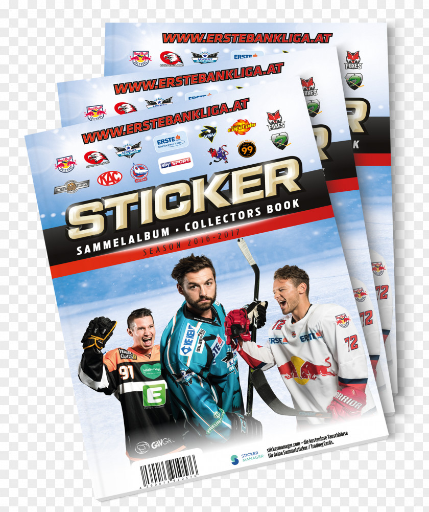 Bibimbab Mockup Austrian Hockey League Collectable Trading Cards Ice EC KAC Sticker PNG