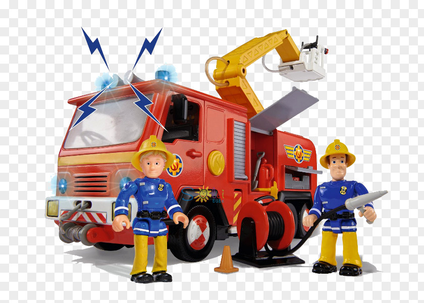 Firefighter Car Fire Engine Toy Vehicle PNG