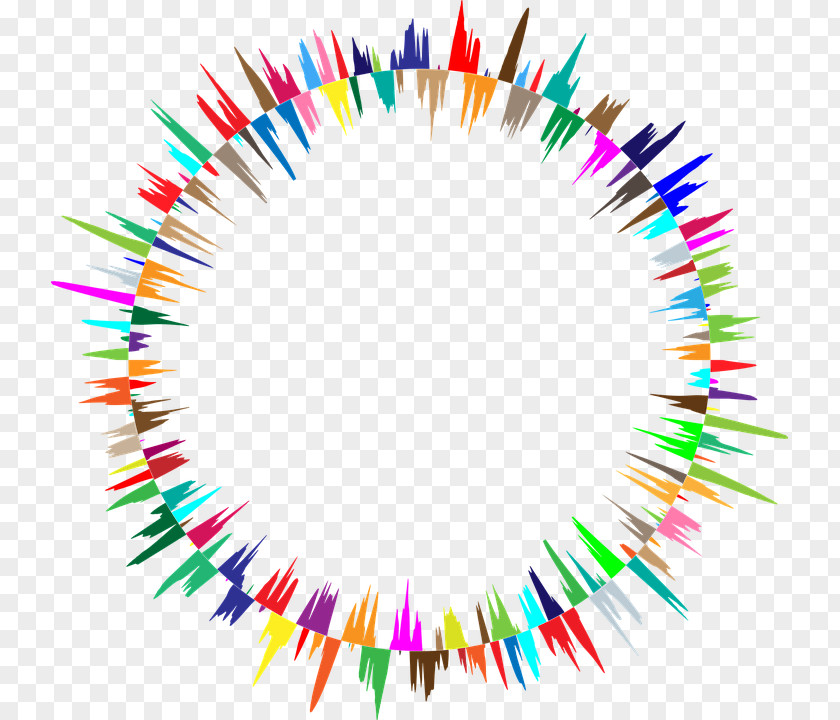Prismatic Circle Colorful Combination PNG