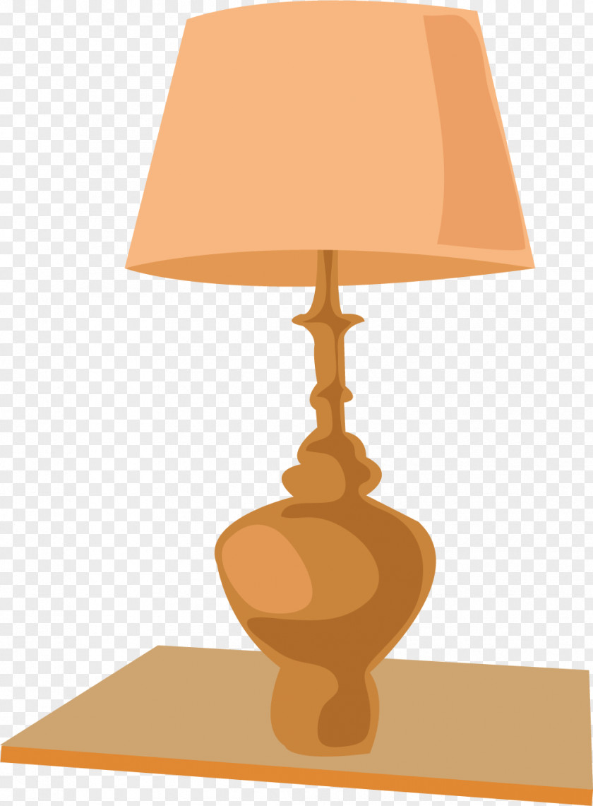 Vector Hand-painted Lamp Euclidean Lampe De Bureau PNG