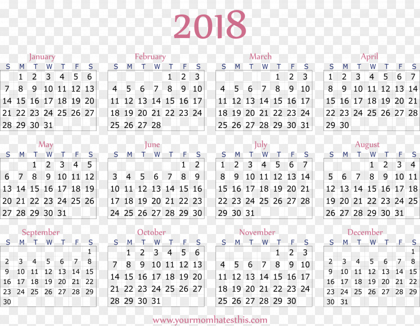 Calendar 2018 Julian Date Soviet PNG