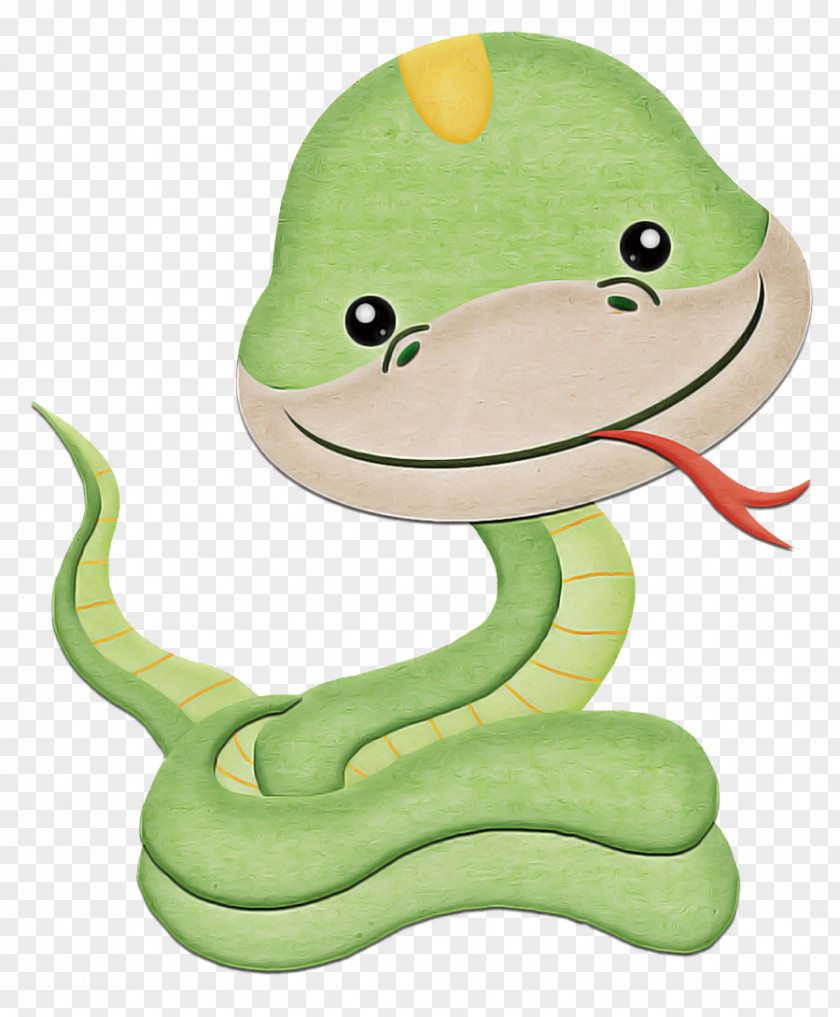 Green Toy Animal Figure Stuffed Snake PNG