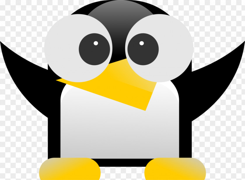 Penguin Tux Racer Linux PNG