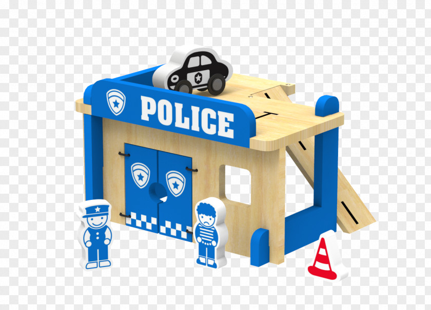 Police Station Toy Block PNG