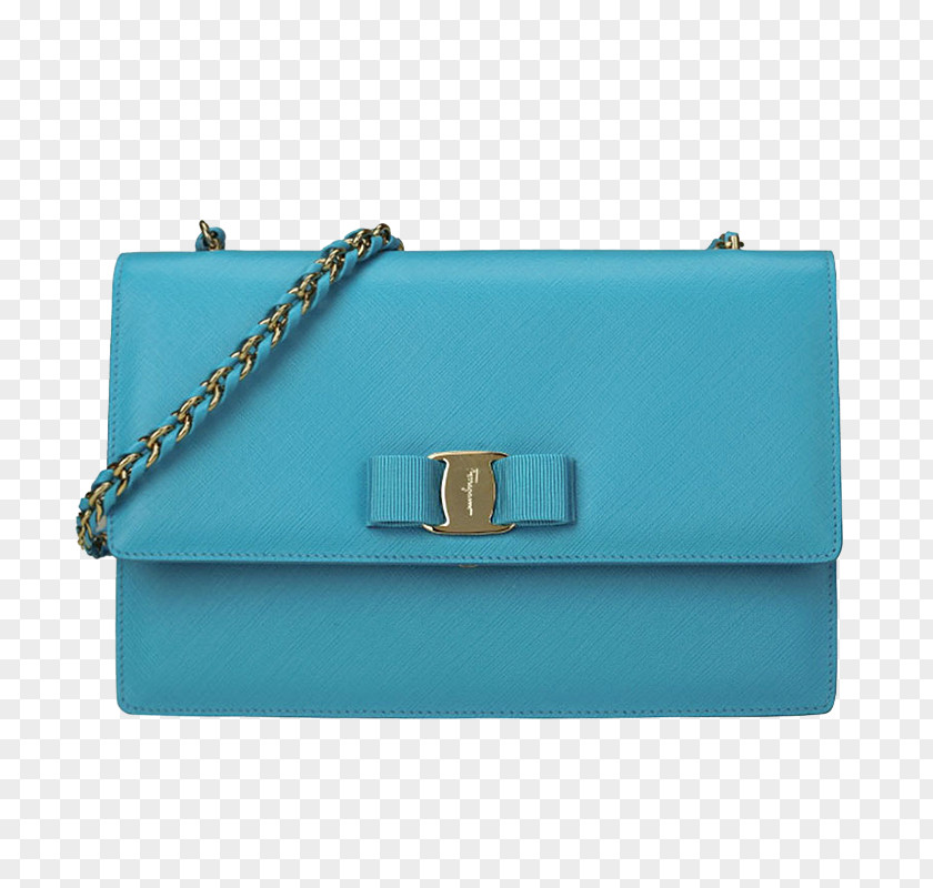 Ms. Ferragamo Bow Shoulder Bag Handbag Designer Blue Icon PNG