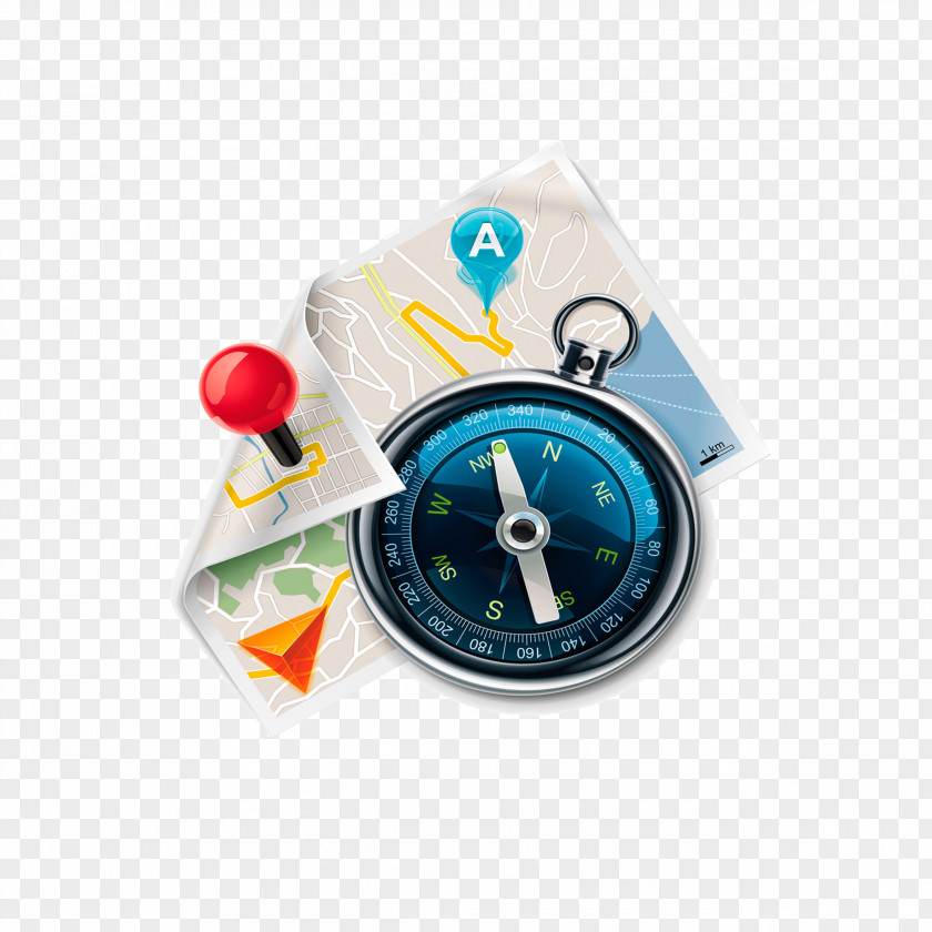 Navigation Map GPS Device Icon PNG