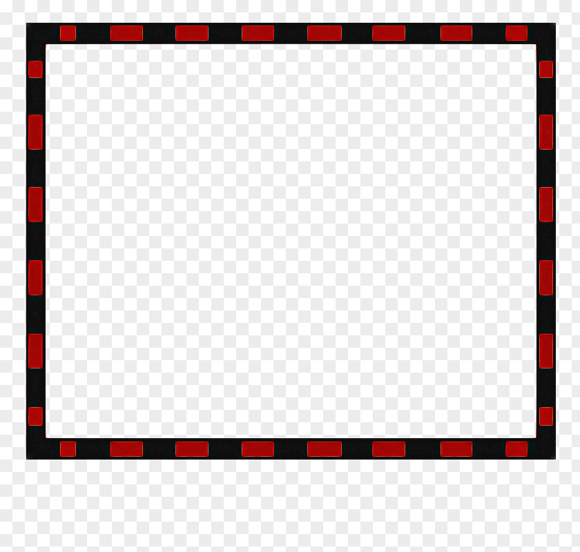 Picture Frame Rectangle Background Red PNG