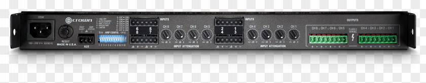 Audio Power Amplifier Crown 4 Channel CT875 Amplificador De Potencia PNG