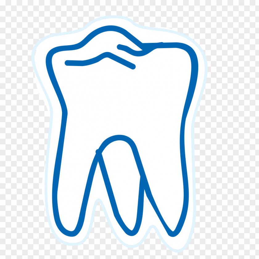 Cartoon Teeth Strong Tooth Pathology Icon PNG