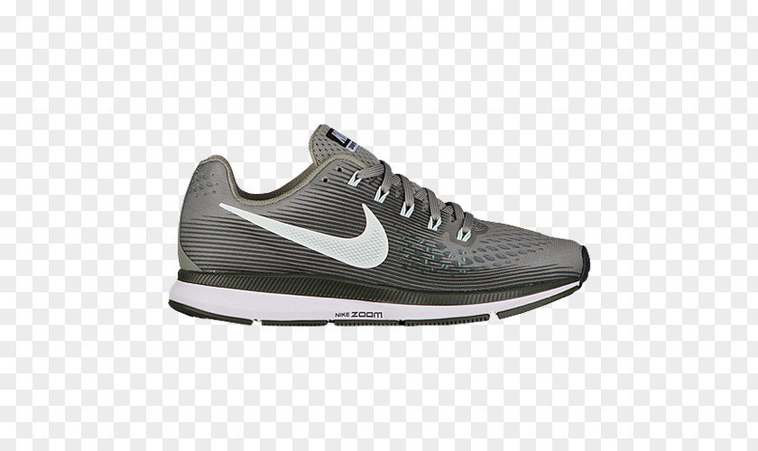 Gray Black Nike Shoes For Women Air Zoom Pegasus 34 Men's Sports Women's Older Kids' Running Shoe PNG