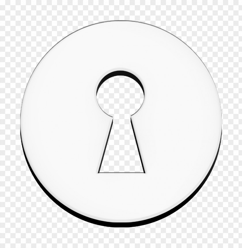 Tools And Utensils Icon Lock Round Black Keyhole Variant PNG