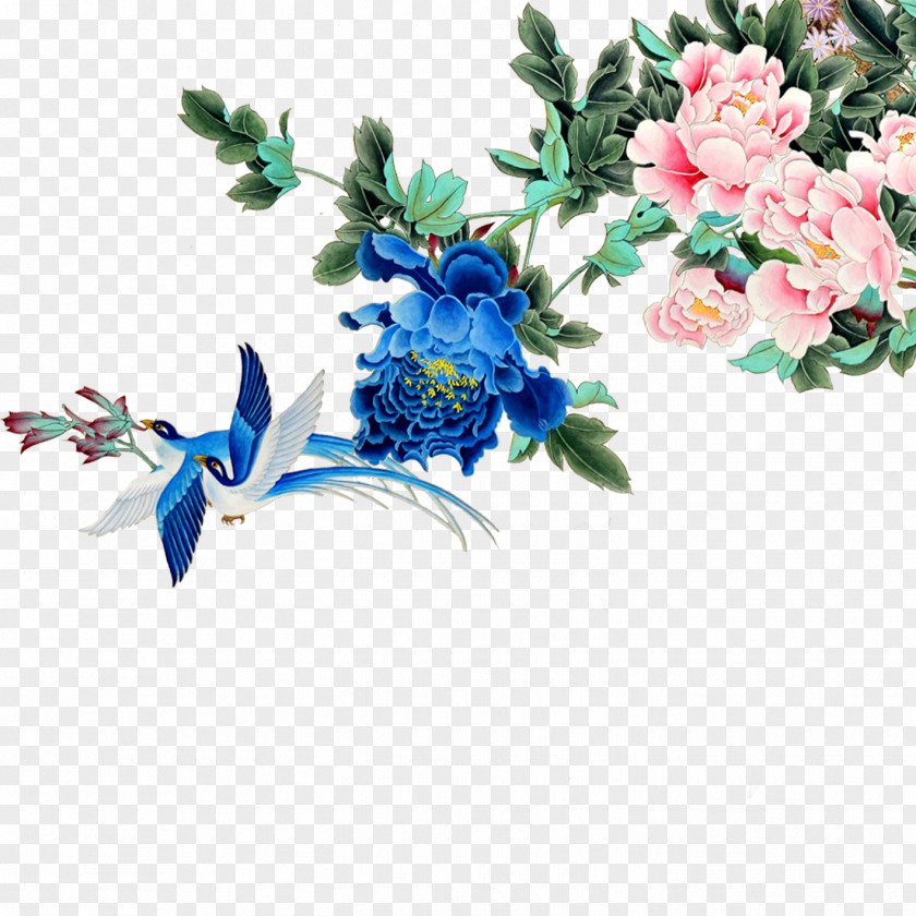 Birds And Flowers Flower Download PNG