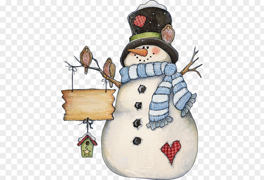 Cartoon Snowman Christmas Card Greeting Clip Art PNG