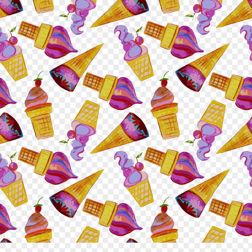 Color Ice Cream Poster PNG